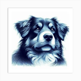 Bernard Dog Art Print