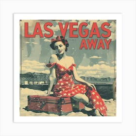 Las Vegas Away Art Print