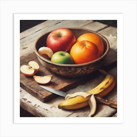 Fruit Bowl 1 Art Print