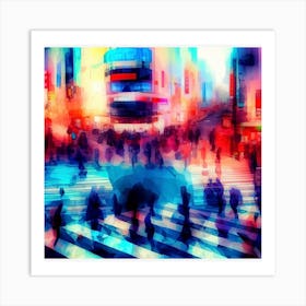 Asian Cityscape Art Print