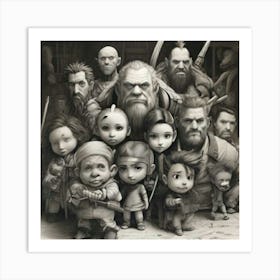 Group Of Children Art Print