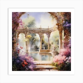 Divine Reverie: Sensual Impressionist Mirage Art Print