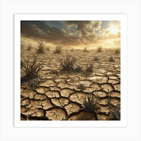 Dry Landscape 12 Art Print