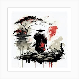 Samurai Warrior 1 Art Print