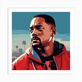 GTA style Will Smith Art Print