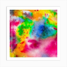 Abstract Painting. Abstract colorful watercolor background. Modern painting Art Print