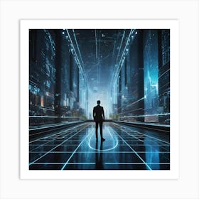 Futuristic City 13 Art Print