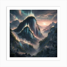 Fantasy Landscape Painting 4 Art Print