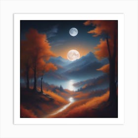 Harvest Moon Dreamscape 13 Art Print