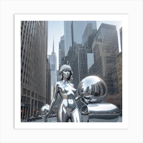 'Silver Woman' 1 Art Print