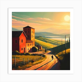 Tuscan Countryside 3 Art Print