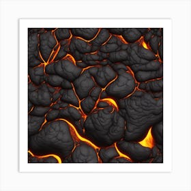 Lava fire 4 Art Print