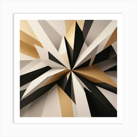 Black and White Abstract Art 321 Art Print