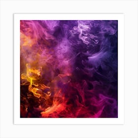 Abstract Smoke Background 6 Art Print