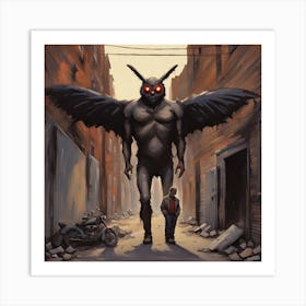 Mothman Art Print