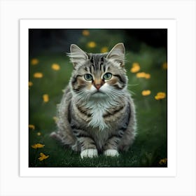 Portrait Of A Cat 7 Art Print