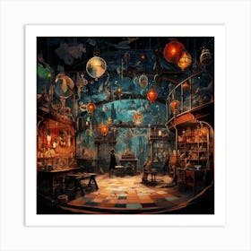 Room Full Of Lanterns Art Print