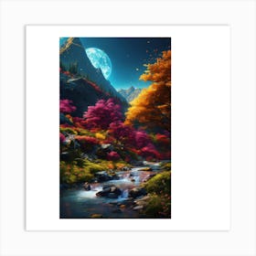 Beautiful Mountain Scene Art Print