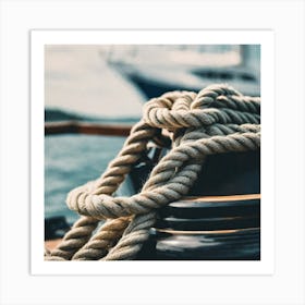 Ropes On A Boat 1 Art Print