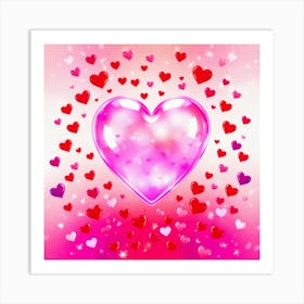 Valentine'S Day Background 1 Art Print