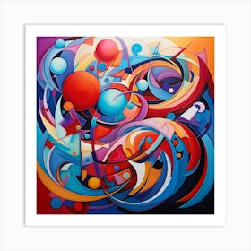 Juangisme Mindless Journey Abstract Art #13 Art Print