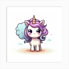 Cute Unicorn 36 Art Print