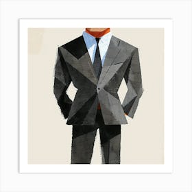 Man In Suit 1 Art Print