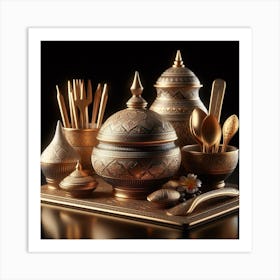 Golden Wares Art Print