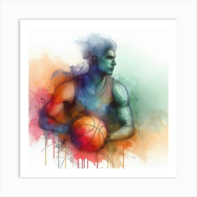 Basketball Player Art Print