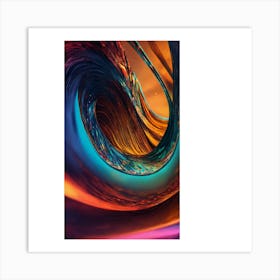 Abstract Swirl 1 Art Print