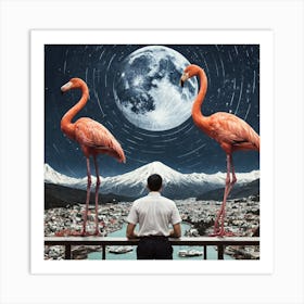 Flamingos 24 Art Print