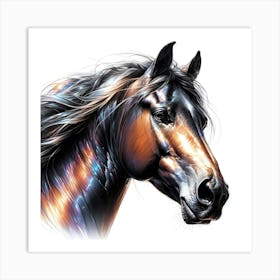 Creative Horse Visual 18 Art Print