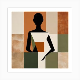 Abstract Portrait Of A Woman Art Print