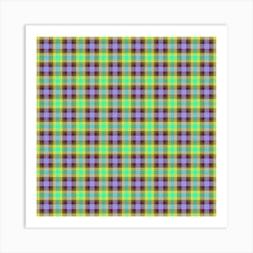 Plaid Fabric 115 Art Print