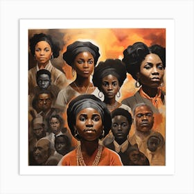 Black History Month 'The Women' Art Print