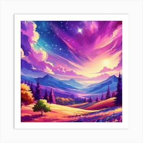 Landscape Painting 280 Art Print