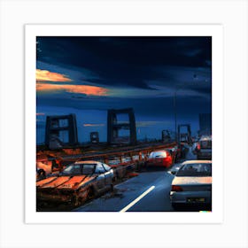 City At Night Art Print