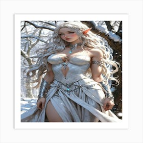 Elf Girl Art Print