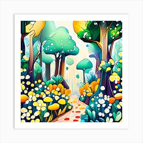 Forest Path 2 Art Print