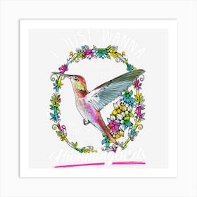 Sit On My Porch And Watch The Hummingbirds Top Art Print