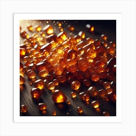 Amber stones 2 Art Print