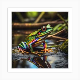 Colorful Tree Frog Art Print