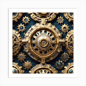 Steampunk Background 5 Art Print