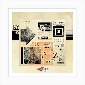 The Dadaist Alphabet: Z Art Print