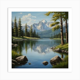 Mountain Lake 13 Art Print