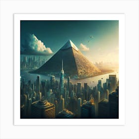 Pyramid City 5 Art Print