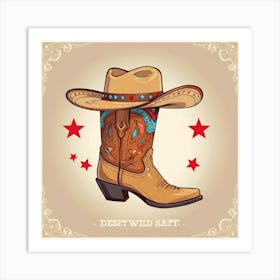 Cowboy Boots 5 Art Print