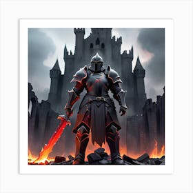 Knight In Armor Art Print