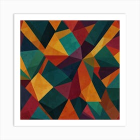 Abstract Triangles 6 Art Print