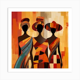 Three African Women 24 Art Print